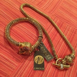 Carolee necklace & bracelet